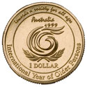 $1 1999 – Commemorative - International Year of Older Persons