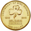 $1 2010 – Commemorative - Girl Guiding Australia Centenary