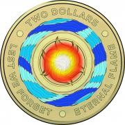 $2 2018 – Commemorative - Eternal Flame