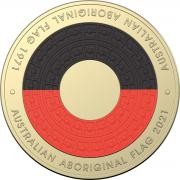 $2 2021 – Commemorative - 50th Anniversary Aboriginal Flag