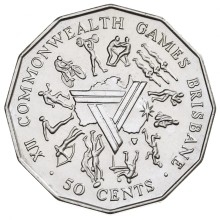 50c 1982 – Commemorative - Brisbane XII Commonwealth Games