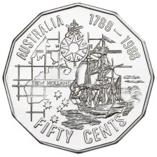 50c 1988 – Commemorative - Australian Bicentenary