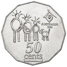 50c 1994 – Commemorative - UN International Year of the Family