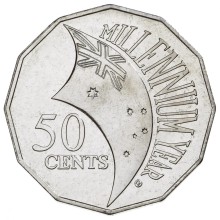 50c 2000 – Commemorative - Millennium Celebration