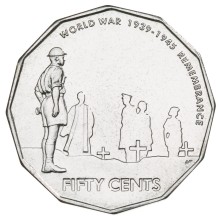 50c 2005 – Commemorative - 60th Anniversary End of WWII