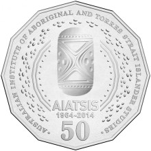 50c 2014 – Commemorative - 50th Anniversary AIATSIS